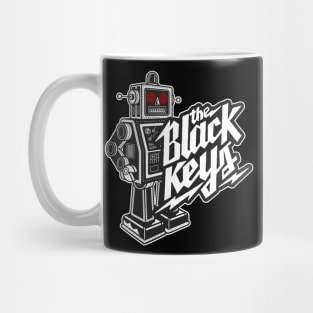 The Black Keys Retro Rockin' Red-Eyed Robot Tee (Double-Sided) Mug